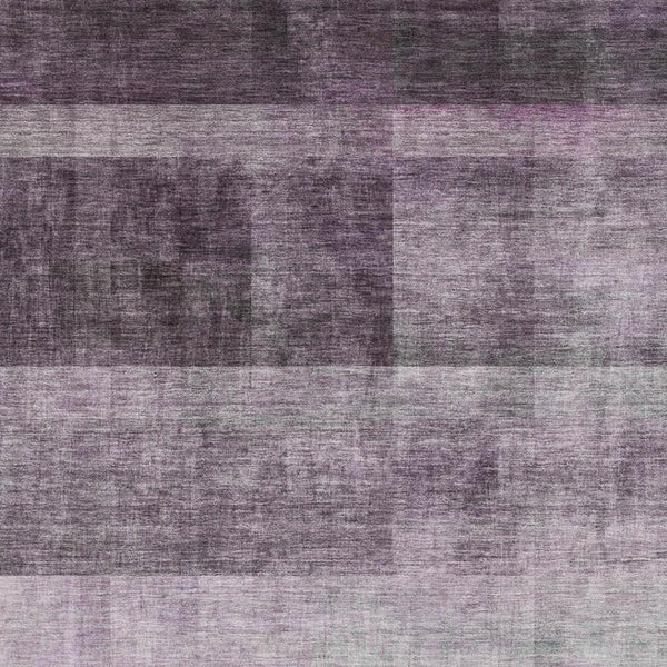 HomeRoots 9' X 12' Modern Purple and Ivory Abstract Area Rug - Washable, UV-Protected, Pet-Friendly Design 649647