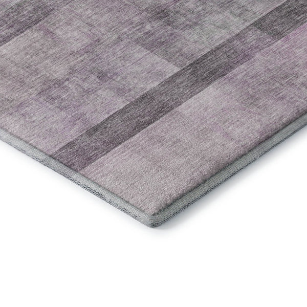 HomeRoots 10' X 14' Stylish Purple & Ivory Abstract Washable Area Rug with UV Protection for Family Homes 649648