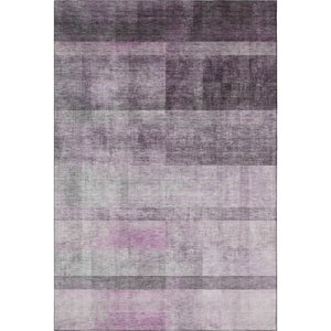 HomeRoots 10' X 14' Stylish Purple & Ivory Abstract Washable Area Rug with UV Protection for Family Homes 649648