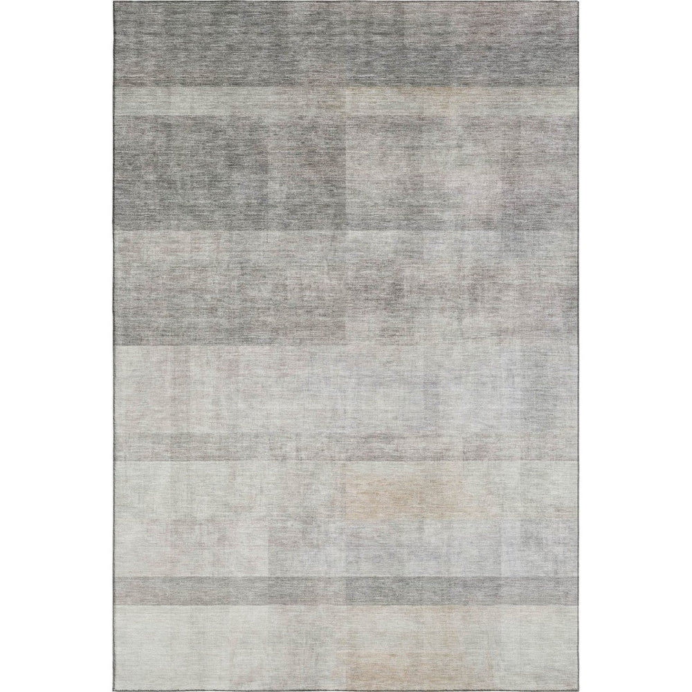 HomeRoots 8' X 10' Taupe and Ivory Abstract Area Rug - Washable, Stain Resistant, UV Protected for Durability 649652