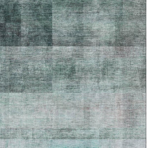 HomeRoots 10' X 14' Teal And Ivory Abstract Area Rug – Stylish, Washable, UV-Protected, Ideal for Modern Homes! 649660