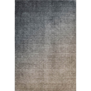 HomeRoots 8' X 10' Ombre Gray & Brown Washable Area Rug - Durable, UV-Protected, Family-Friendly Design 649670