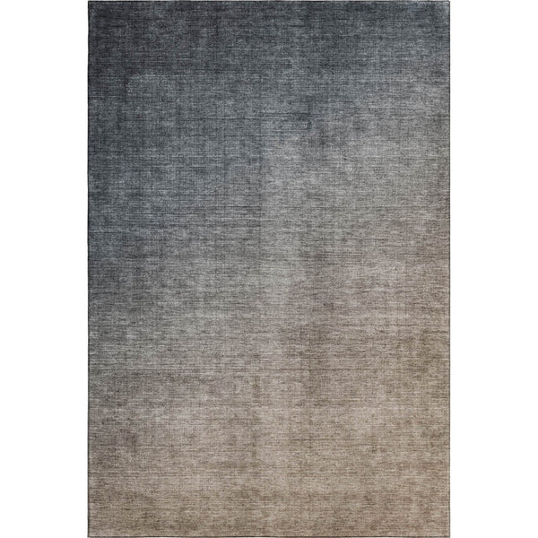 HomeRoots 8' X 10' Ombre Gray & Brown Washable Area Rug - Durable, UV-Protected, Family-Friendly Design 649670