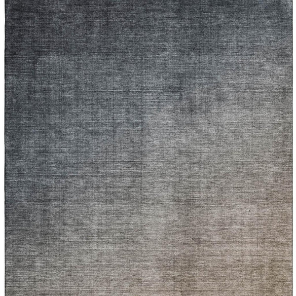 HomeRoots 10' Gray to Brown Ombre Washable Area Rug - UV Protected, Durable, Easy-Care for High-Traffic Rooms 649672