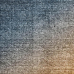 HomeRoots 9' Navy Blue to Orange Ombre Washable Area Rug - UV Protected, Stain Resistant, Durable Design! 649677