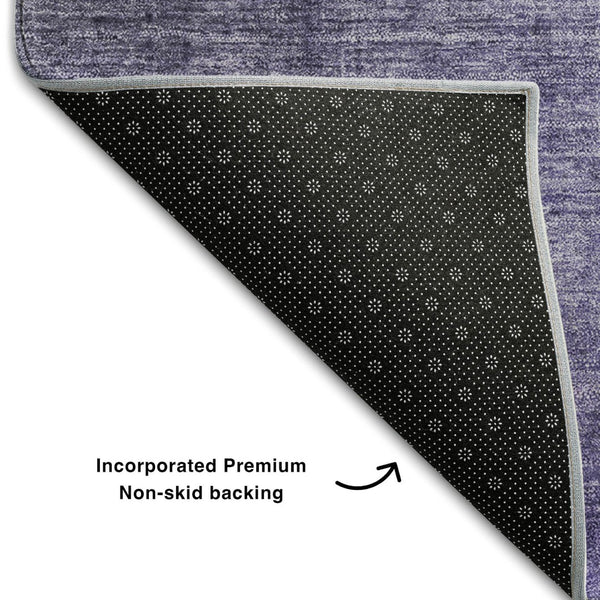 HomeRoots 9' X 12' Olive Green & Purple Ombre Area Rug - Washable, UV-Protected, Stain-Resistant Design! 649683