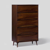 30" Atticus 5 drawer chest Walnut BR5DATTDRWT-T Walker Edison