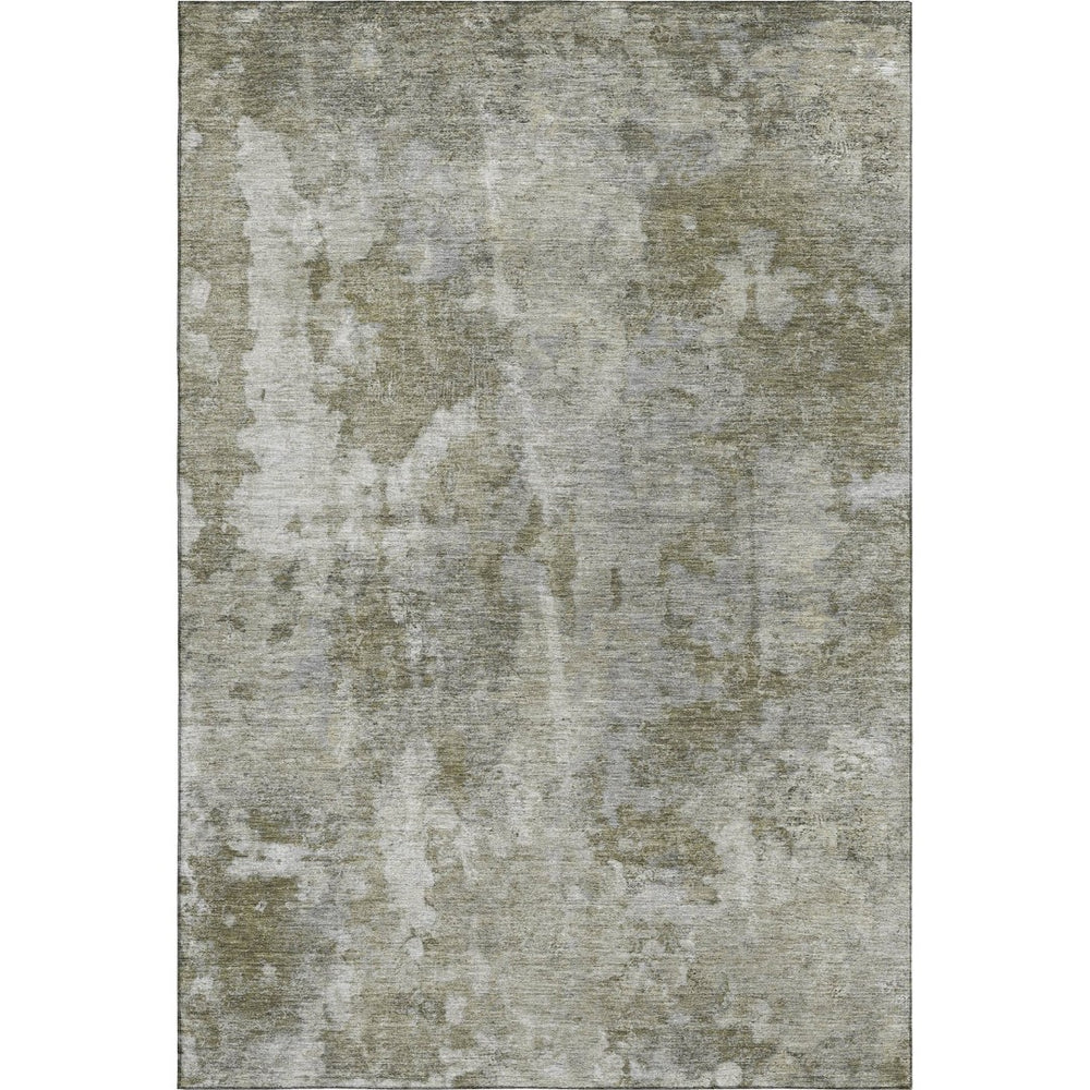 HomeRoots 8' X 10' Beige and Ivory Abstract Area Rug – Washable, Stain Resistant, UV Protected for Durability! 649808