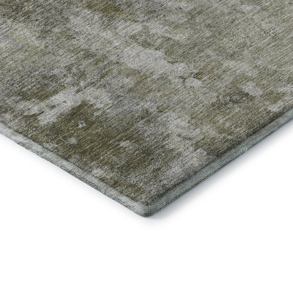 HomeRoots 9' X 12' Beige And Ivory Abstract Area Rug – Washable, UV Protected, Ideal for High-Traffic Rooms 649809