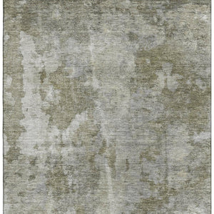 HomeRoots 10' X 14' Beige and Ivory Abstract Washable Area Rug - Stylish, Durable, UV-Protected for Homes 649810