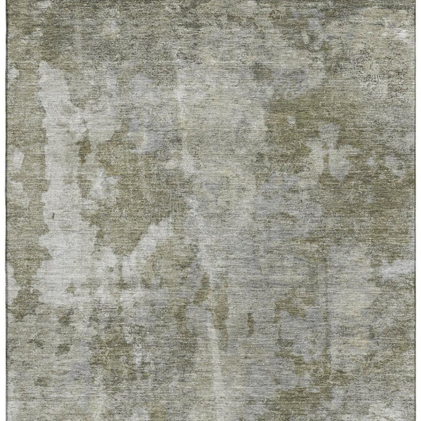 HomeRoots 10' X 14' Beige and Ivory Abstract Washable Area Rug - Stylish, Durable, UV-Protected for Homes 649810