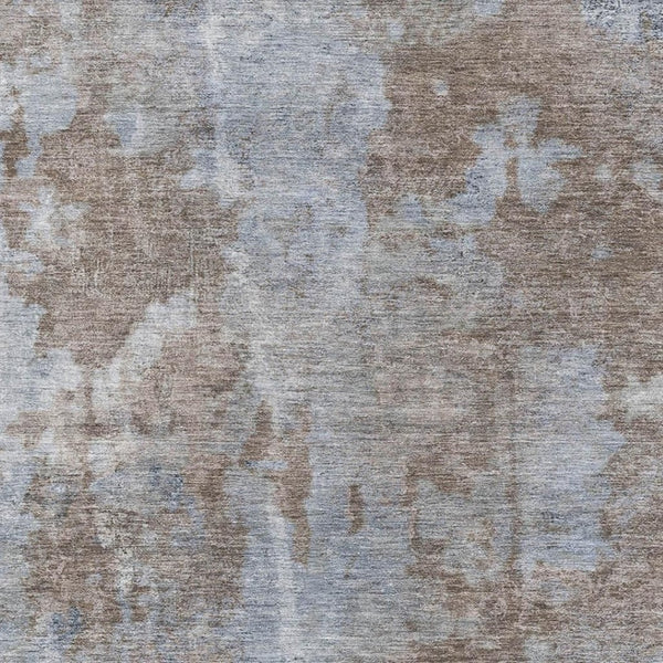 HomeRoots 5' X 8' Brown And Ivory Abstract Area Rug - Durable, Stain-Resistant with UV Protection for Homes 649818