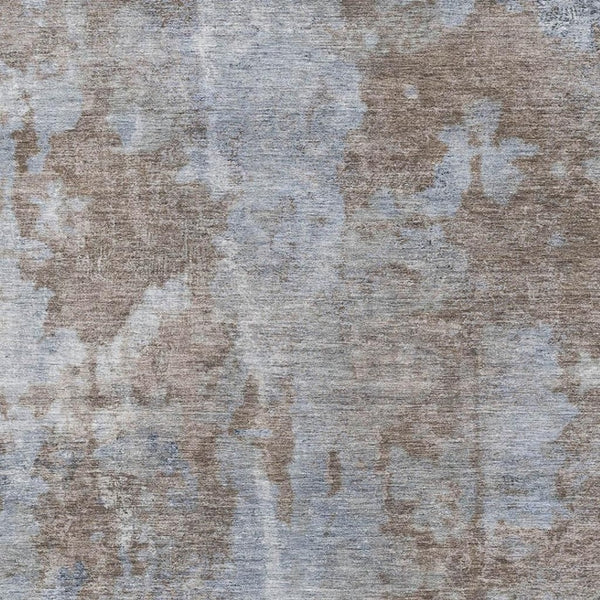 HomeRoots 8' X 10' Washable Brown & Ivory Abstract Area Rug with UV Protection – Durable, Stylish & Easy-Care! 649820