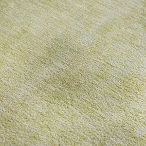 HomeRoots 10' Gold and Ivory Abstract Washable Area Rug - Durable, Stain-Resistant, UV Protected for Modern Homes 649828