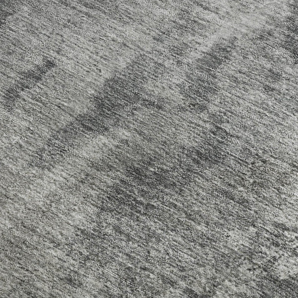 HomeRoots 5' X 8' Gray And Ivory Abstract Area Rug - Stylish, Washable, UV Protected for Modern Homes 649830