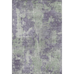 HomeRoots 10' X 14' Purple And Ivory Abstract Washable Rug - UV Protected, Durable, Pet-Friendly & Stylish! 649846