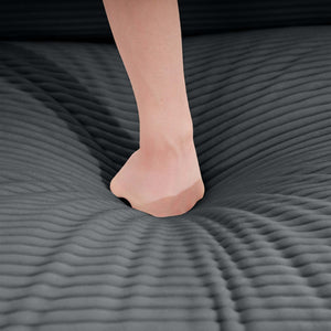 English Elm Corduroy Sofa - Stylish 4-Seater Upholstered Sofa With Ergonomic Design, Removable Pillows & Easy Assembly W714S00840