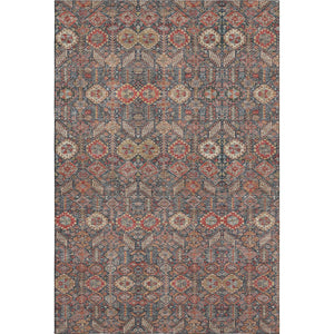 HomeRoots 10' X 14' Red Gold Gray Tribal Area Rug - UV Protected, Stain Resistant, Perfect for Family Spaces 649900