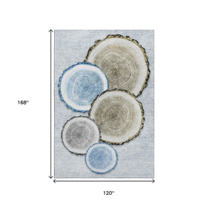 HomeRoots 10' X 14' Woodland Lodge Area Rug – Durable, Washable, UV-Protected, and Stylish for Any Room 649924