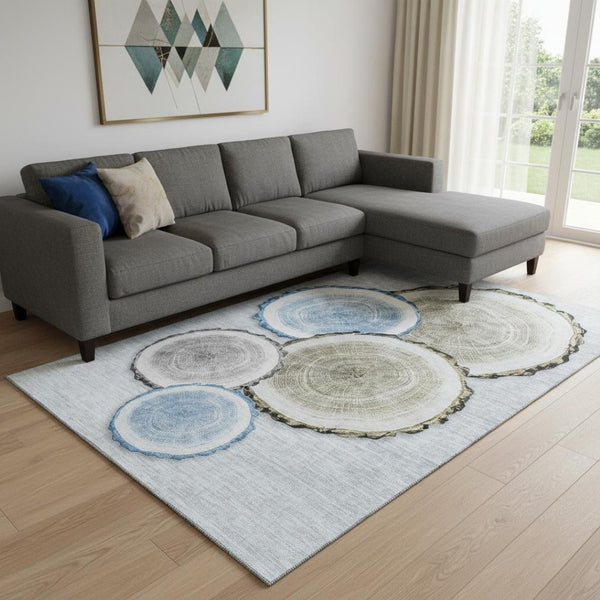 HomeRoots 10' X 14' Woodland Lodge Area Rug – Durable, Washable, UV-Protected, and Stylish for Any Room 649924