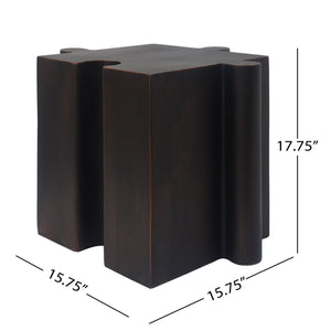 English Elm Christopher Knight Home® - Puzzle Art Side Table - Modular Antique Copper Mgo Table For Indoor & Outdoor Custom Layouts, Easy Use N770P347931A