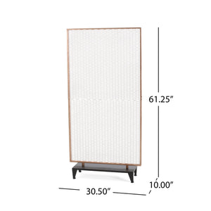English Elm Christopher Knight Home® - STEEL Screen Divider Iron Room Partition – Gold Brushed Brown Mesh Panel, Modern Free-Standing Accent (33.5x32.5) 67262.00