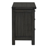 English Elm Jayzen Grey 3-Drawer Nightstand With Felt Lined Top Drawer