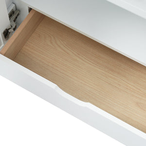English Elm 30-Inch Bathroom Vanity With Ceramic Sink And Storage - Ideal For Space-Saving Small Bathrooms! WF530809AAK