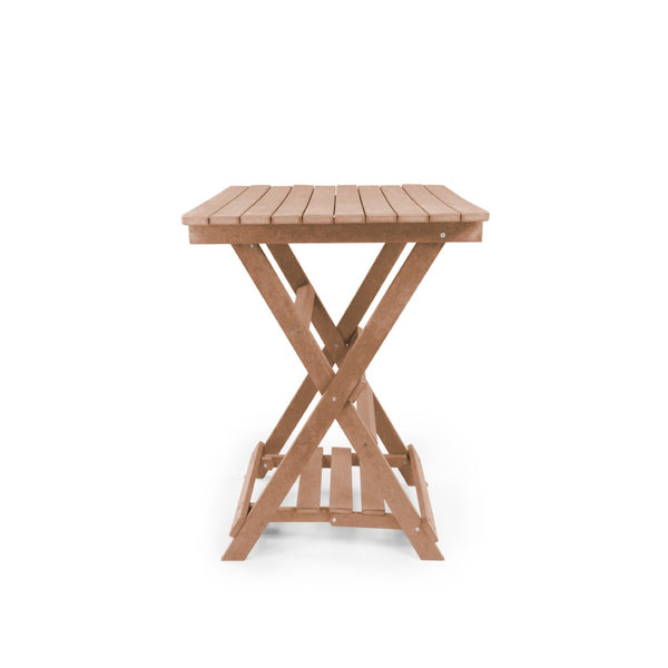 English Elm Summit Ridge Recycled Hdpe Outdoor Folding Bar Table Weather Resistant Eco Patio Teak B2745P409712