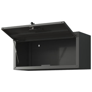 English Elm Heavy Duty Wall Mounted Steel Cabinet Locking Lift Door Garage Workshop Storage Black T2398P236482