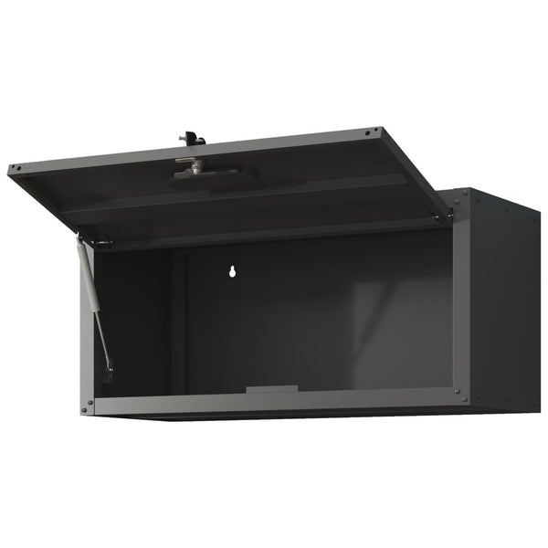 English Elm Heavy Duty Wall Mounted Steel Cabinet Locking Lift Door Garage Workshop Storage Black T2398P236482