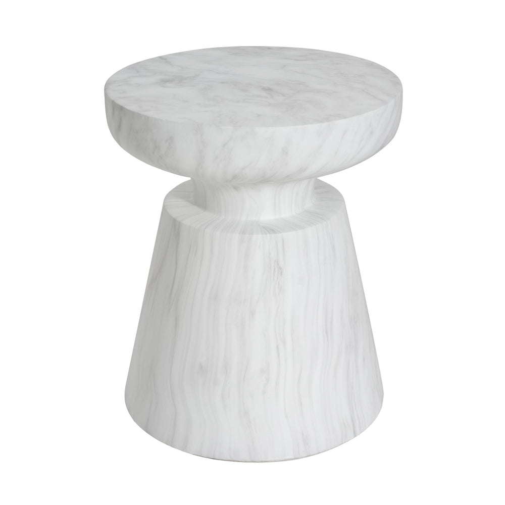 English Elm Christopher Knight Home® - Outdoor Ponti Travertine Side Table - Modern Lightweight Concrete Accent For Indoor & Outdoor Use N773P283497W