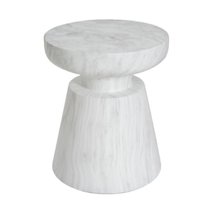 English Elm Christopher Knight Home® - Outdoor Ponti Travertine Side Table - Modern Lightweight Concrete Accent For Indoor & Outdoor Use N773P283497W