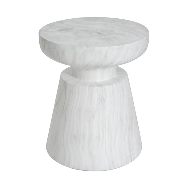 English Elm Christopher Knight Home® - Outdoor Ponti Travertine Side Table - Modern Lightweight Concrete Accent For Indoor & Outdoor Use N773P283497W
