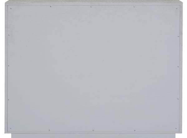 English Elm Anpu Silver Faux Crocodile Console Cabinet with 3 Drawers, Jewelry Tray, Full-Extension Metal Glides B2726P280184