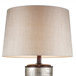 English Elm 30" Tall Polyresin Table Lamp "Naomi" - Egyptian Elegance With Silvery Shade For Timeless Decor B072116208
