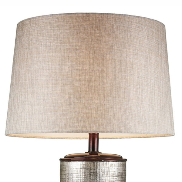 English Elm 30" Tall Polyresin Table Lamp "Naomi" - Egyptian Elegance With Silvery Shade For Timeless Decor B072116208