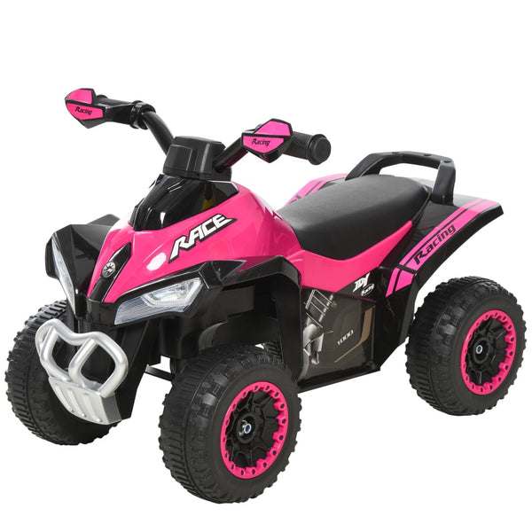 English Elm Aosom Toddler Foot Powered Ride on Atv Toy with Led Lights and Built in Music W2225P217968