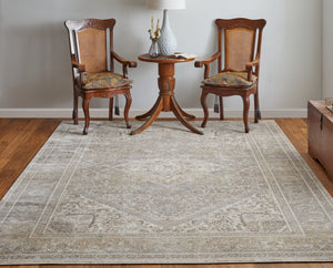 Feizy Rugs Celene Vintage-inspired Floral Medallion Rug – Luxurious Machine-made Design For Timeless Elegance Tan,Brown,Ivory Viscose,Polyester Cel39kxfbgegryp00