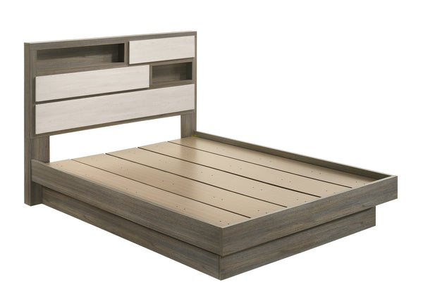 English Elm Gem Modern 5-Piece Queen Bedroom Set - Stylish Beige & Brown Furniture With Ample Storage Space B009S01435