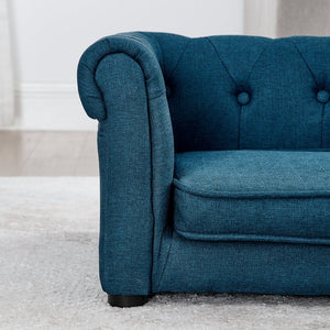 English Elm Elegant Beige Rectangle Pet Bed for Dogs 39.5"x23.6"x15", Modern Elevated Sofa Bed, Durable 100lb Capacity W487P220228