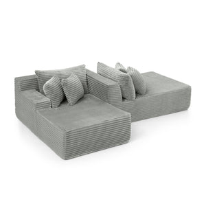 English Elm Two-Seater Lazy Sofa Lounge Chair – Plush Velvet Fabric, No Assembly, Perfect For Cozy Living Spaces W487S00348-GIGA