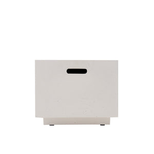 English Elm 40" Rectangular Mgo Concrete Propane Fire Pit 40000 Btu Patio Gathering Table N772P390491W