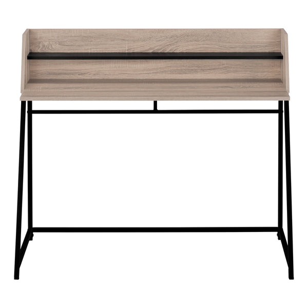 English Elm Computer Desk - Modern Home Office Workstation With Hutch, Ample Storage & Sturdy Metal Frame B2710P219832