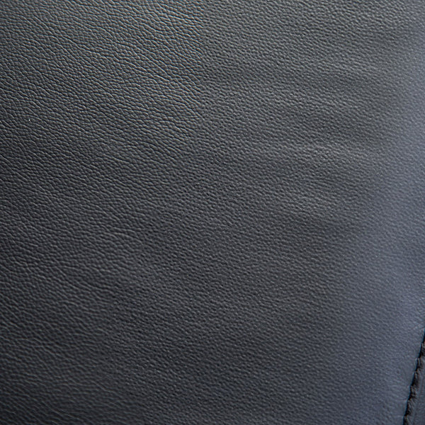 English Elm Black Leather‑Match Recliner Chair with Flared Padded Arms and Welt Trim — Stylish Comfort for Living Room Black 40 L x 31 W x 27 H B2741P387104