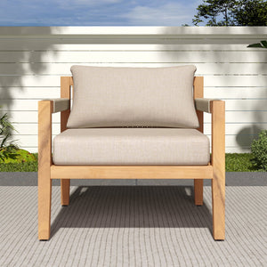 English Elm Christopher Knight Home® - Acacia Wood Leisure Chair With Beige Rope – Spacious, Weather-Resistant & Stylish For Outdoor Comfort N769P326314T