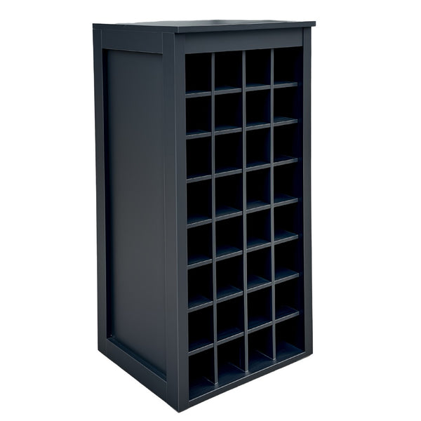 English Elm Black Walnut Modular Buffet Cabinet with Wine Storage Open Shelf and Drawer W331P410370
