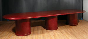 OSP Home Furnishings Sonoma Executive Conference Table Seats Eight with Scratch Resistant Top for Boardrooms 168”X48”X30” SON63