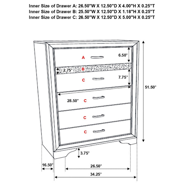 English Elm Annie Glam Twin Storage Bed Set with Crystal Hardware Glitter Panels and Jewelry Drawers White B062S01608