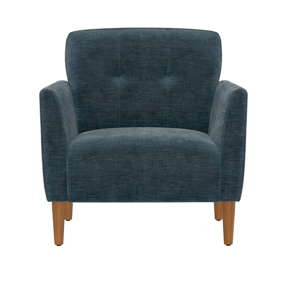 English Elm Wallace & Bay - Blue Accent Chair with Pacific Ocean Hue, Engineered Wood, Transitional Style, Easy-Care Comfort B2709P212531